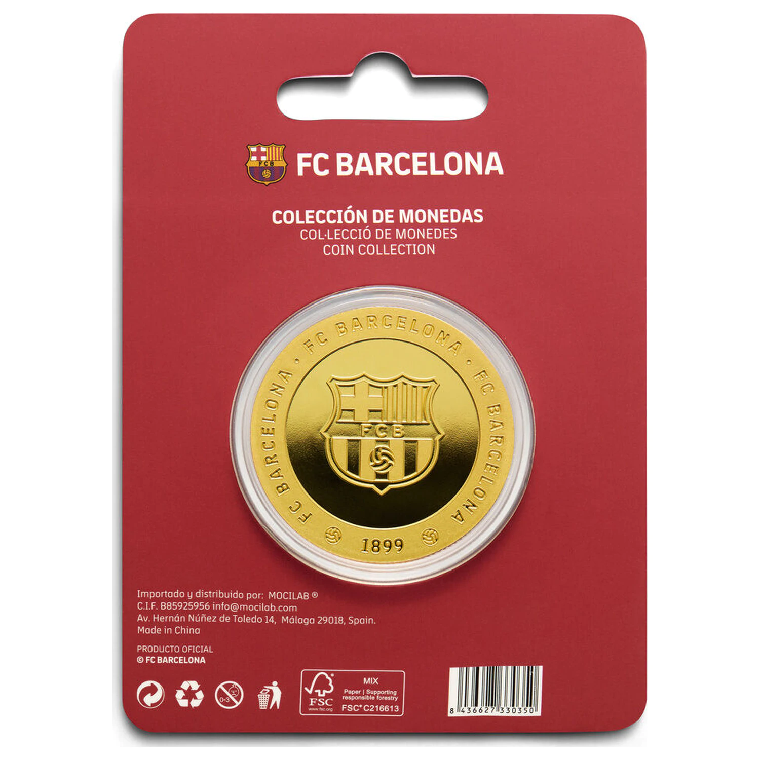 F.C. Barcelona Barca komemorativni novčić fotografija proizvoda