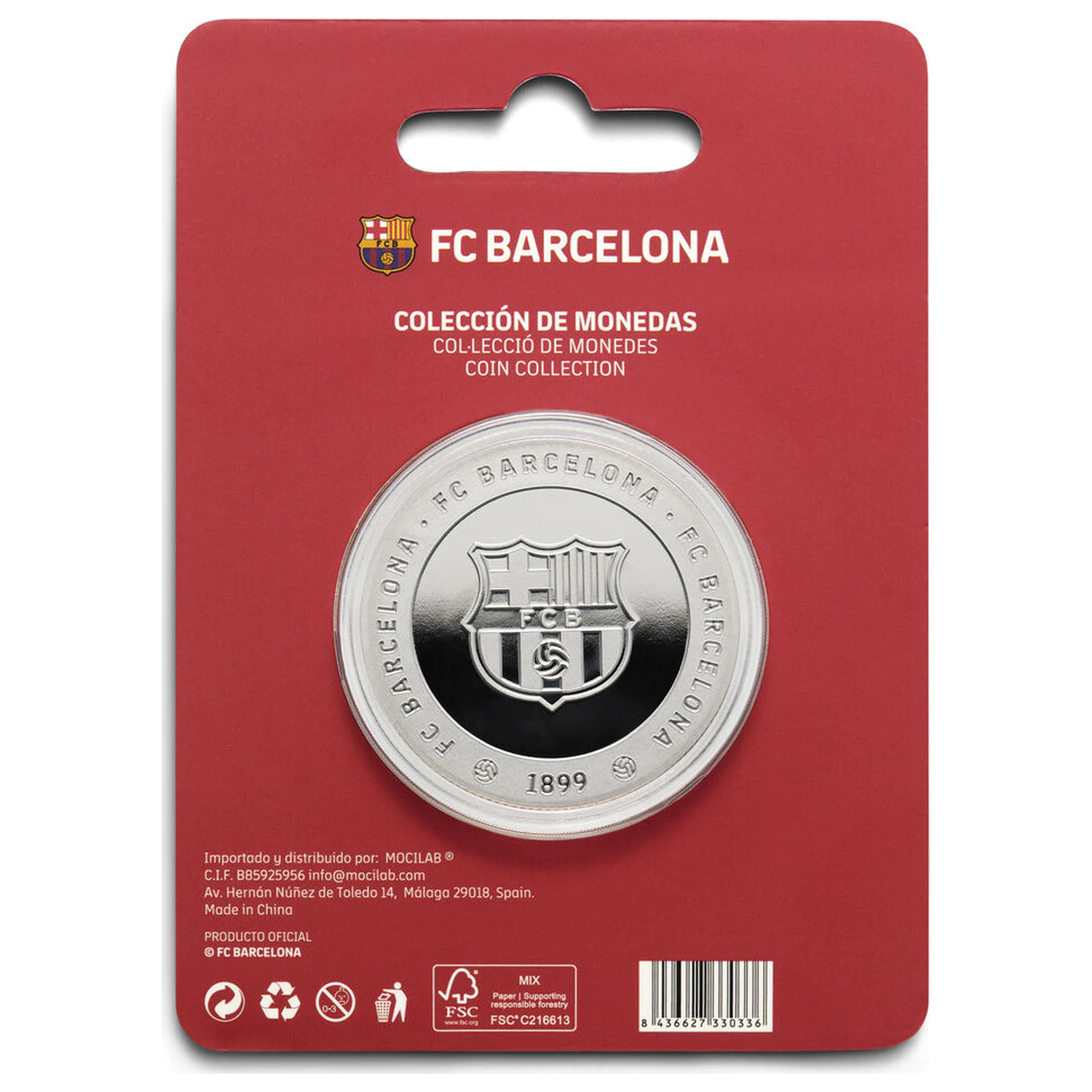 F.C. Barcelona Camp Nou komemorativni novčić fotografija proizvoda