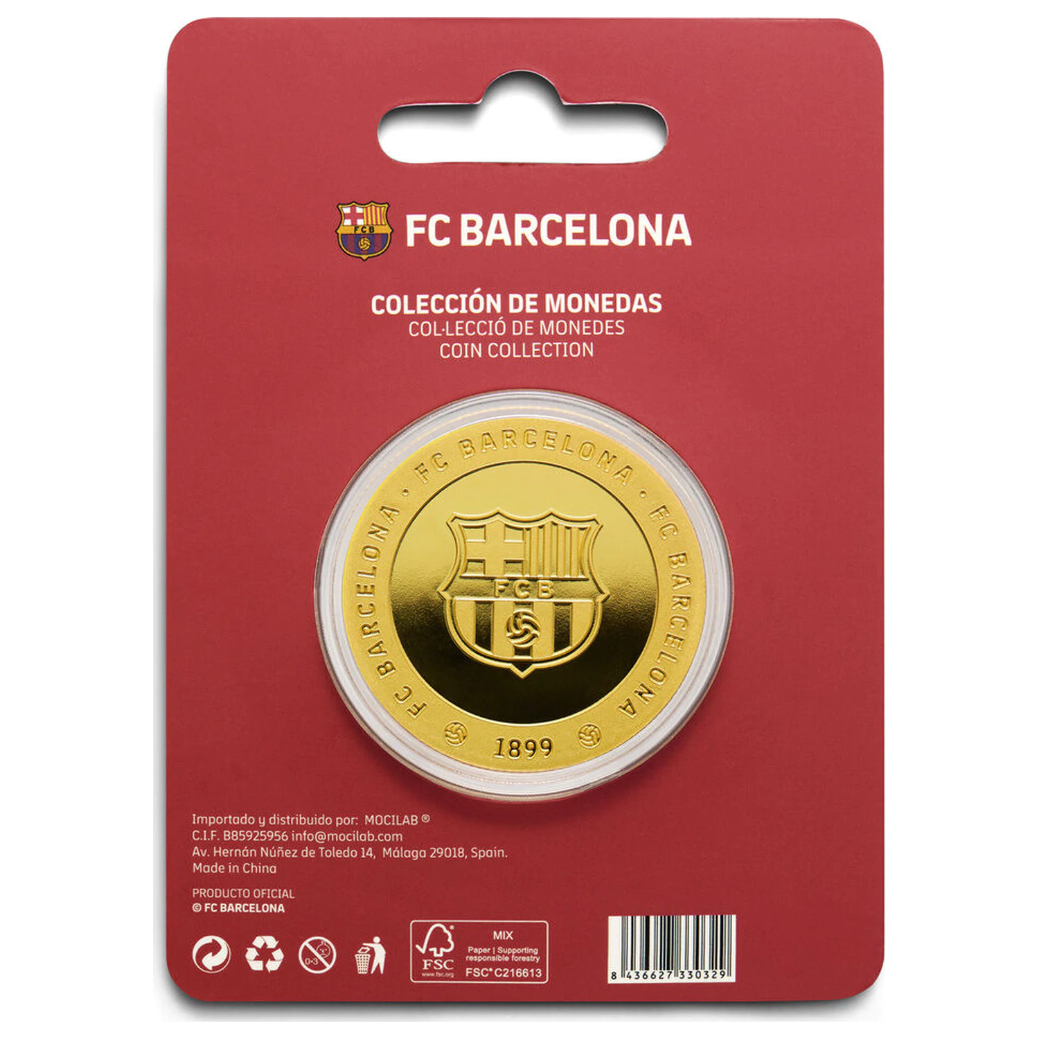 F.C. Barcelona Camp Nou komemorativni novčić fotografija proizvoda