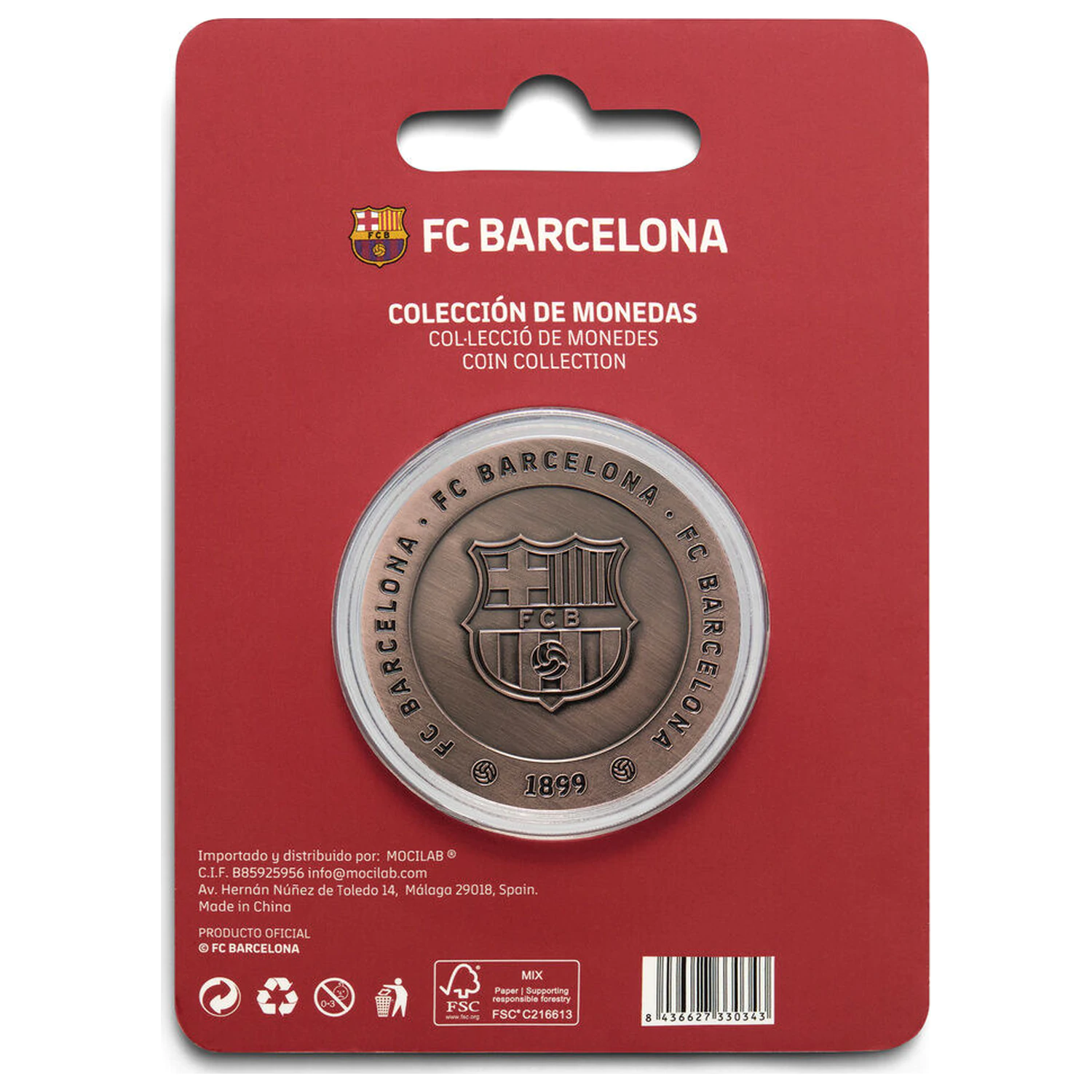 F.C. Barcelona Forza Barca prigodni novčić fotografija proizvoda