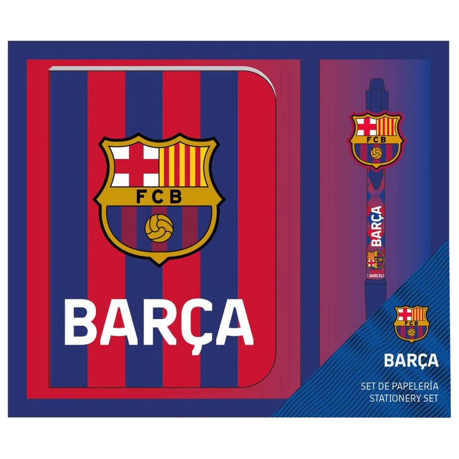 F.C. Barcelona Dnevnik + kemijska olovka fotografija proizvoda