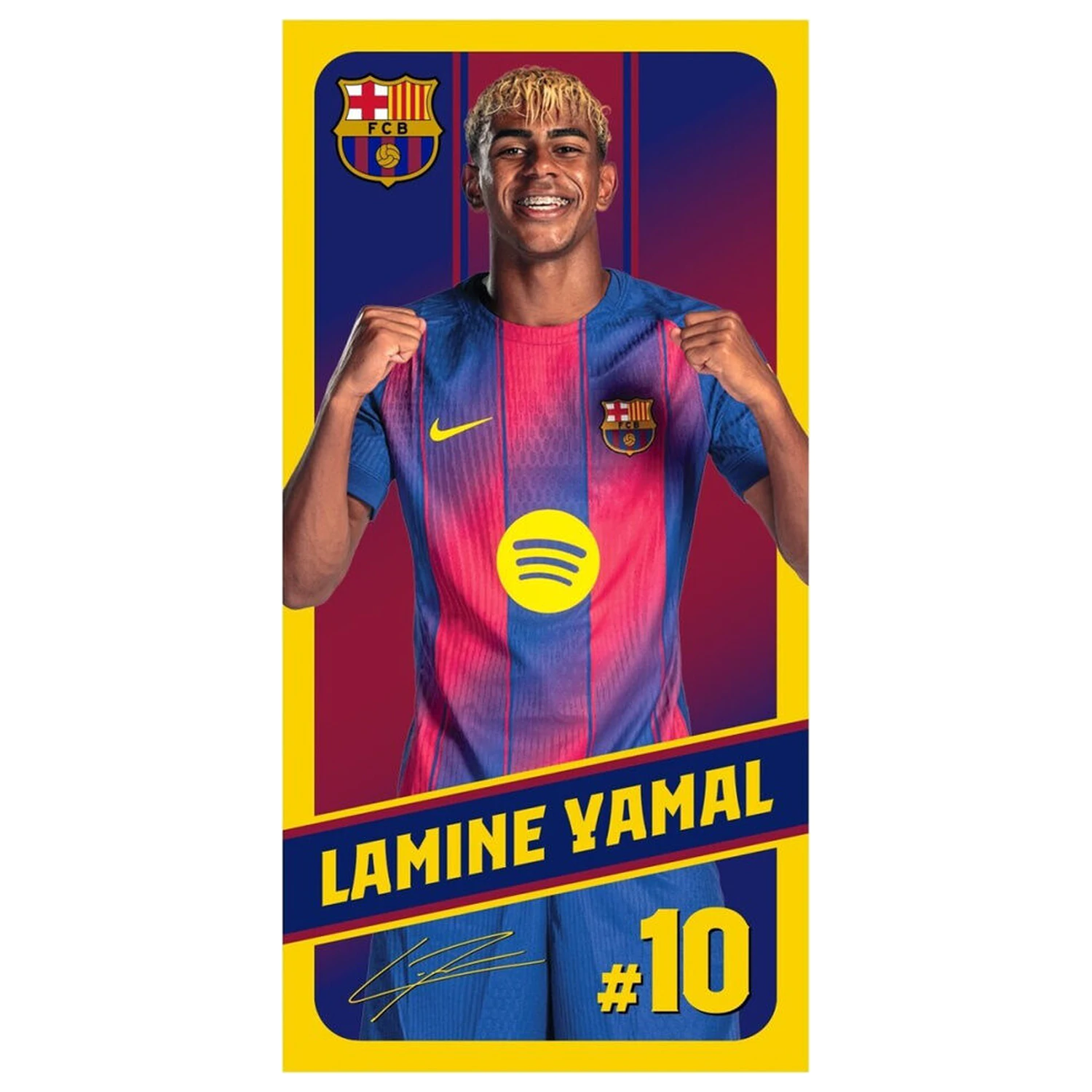 F.C Barcelona Lamine Yamal ručnik za plažu od mikrovlakana fotografija proizvoda
