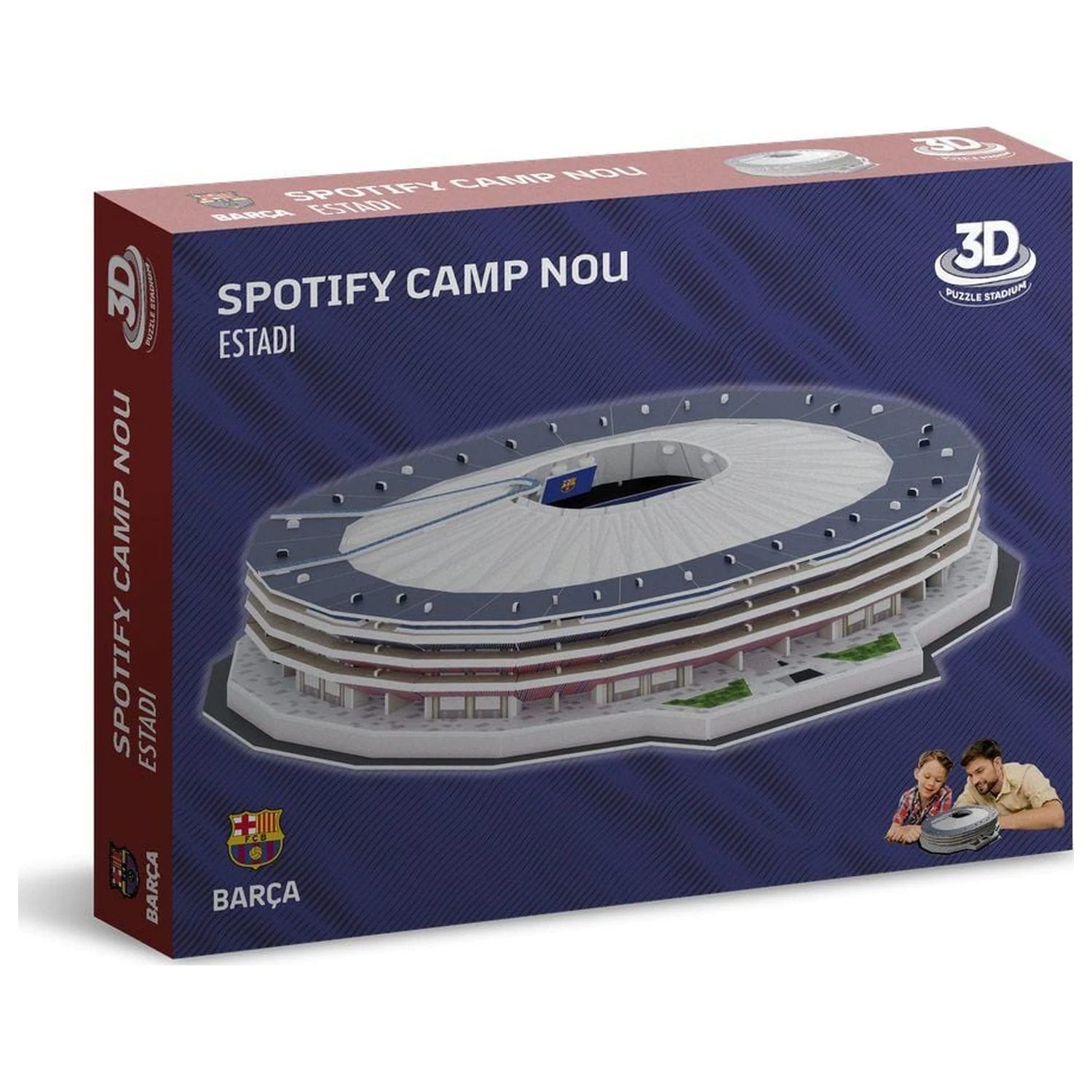 F.C. Barcelona New Spotify Camp Nou 3D puzzle stadiona fotografija proizvoda