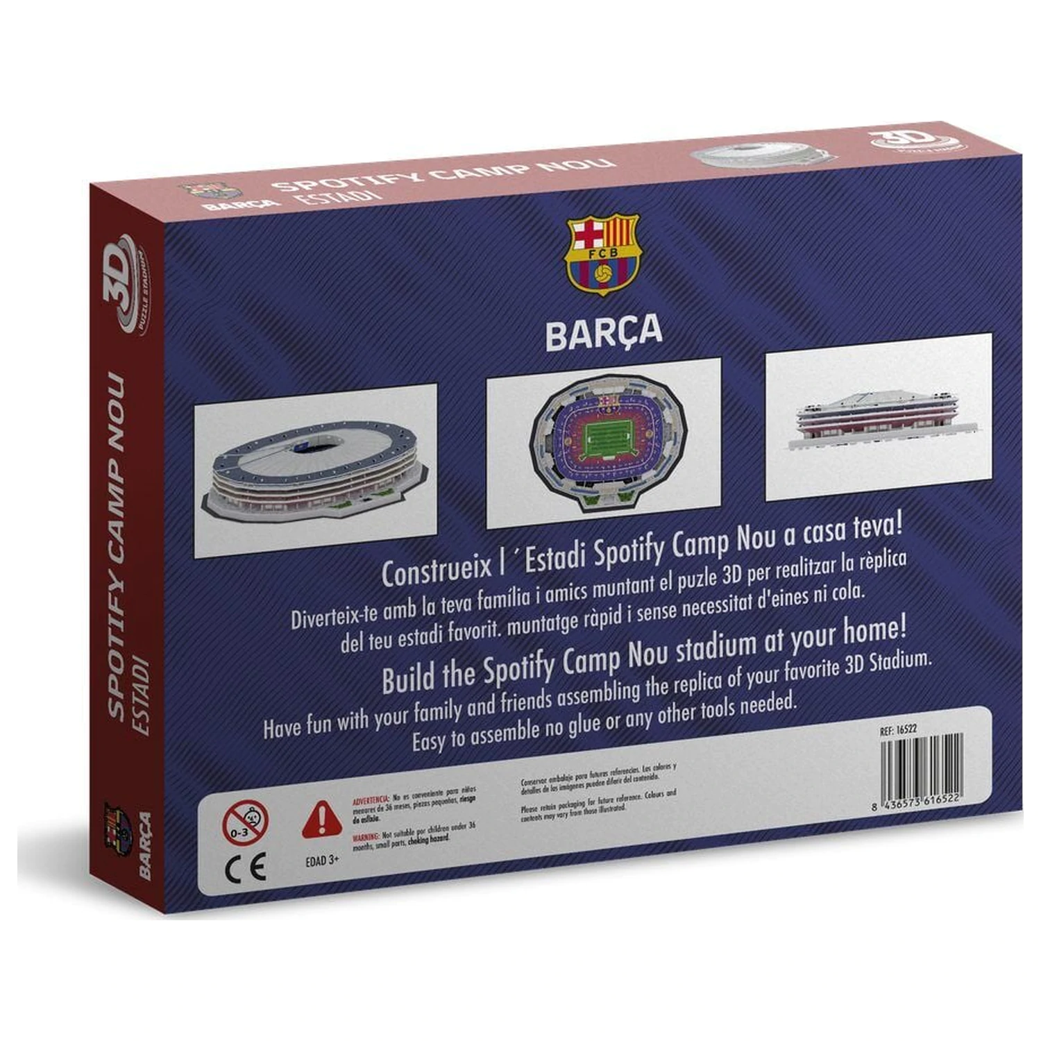 F.C. Barcelona New Spotify Camp Nou 3D puzzle stadiona fotografija proizvoda