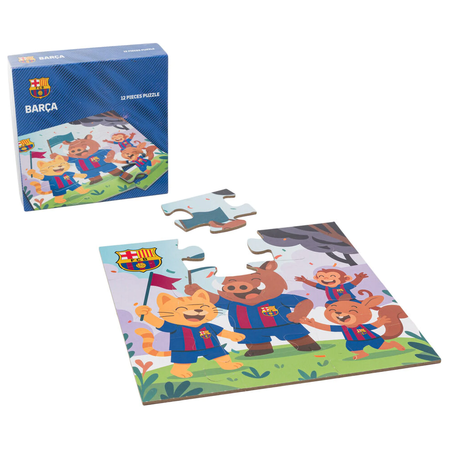 F.C. Barcelona puzzle 12 komada fotografija proizvoda
