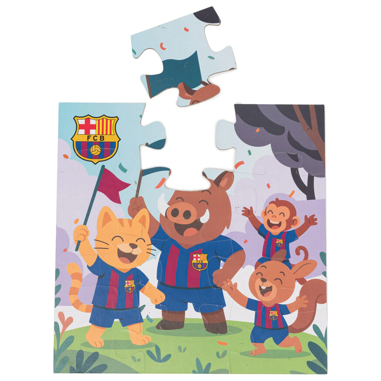 F.C. Barcelona puzzle 12 komada fotografija proizvoda