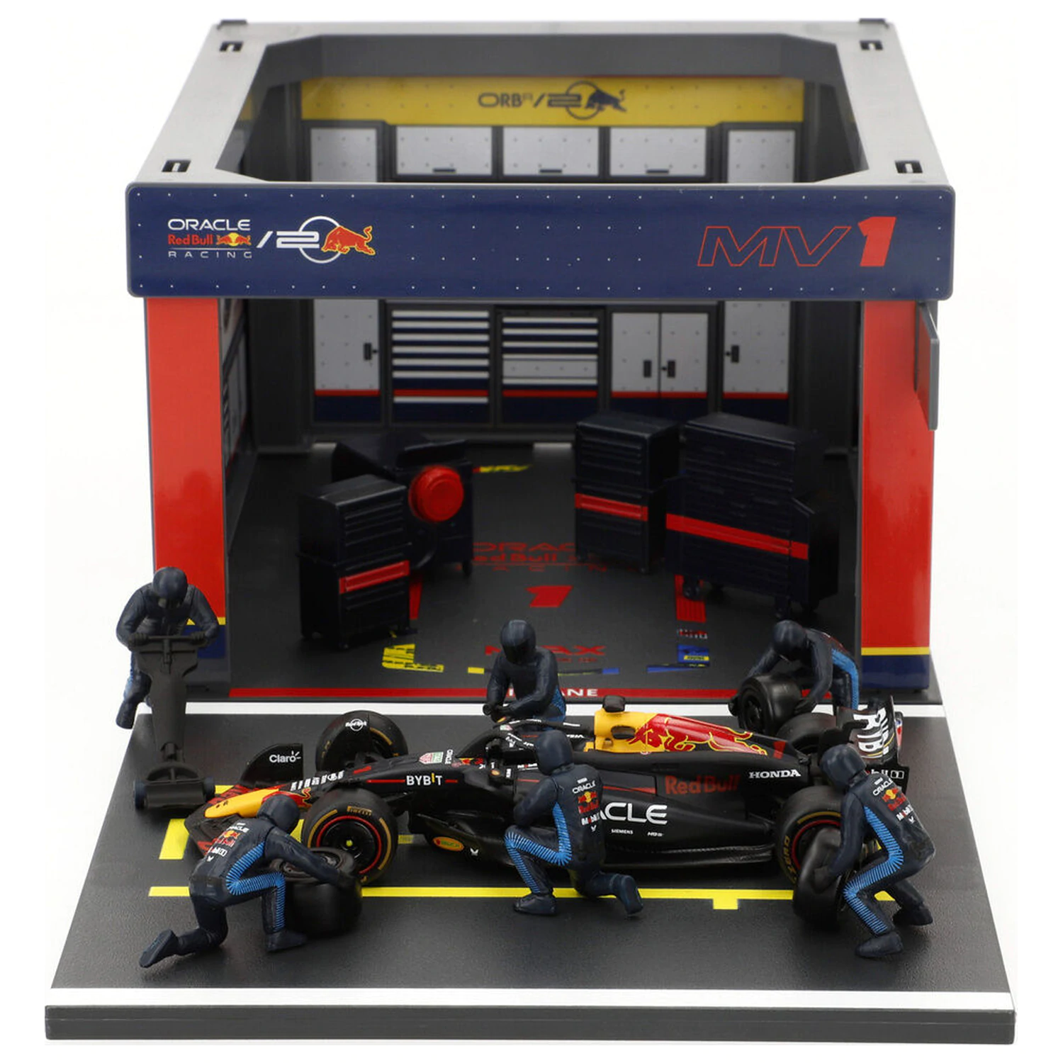 F1 Red Bull 2023 Box diorama fotografija proizvoda