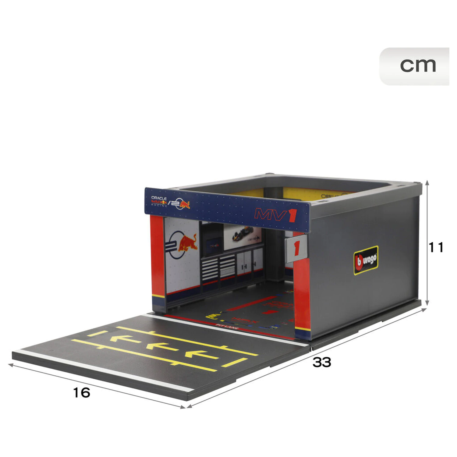 F1 Red Bull 2023 Box diorama fotografija proizvoda