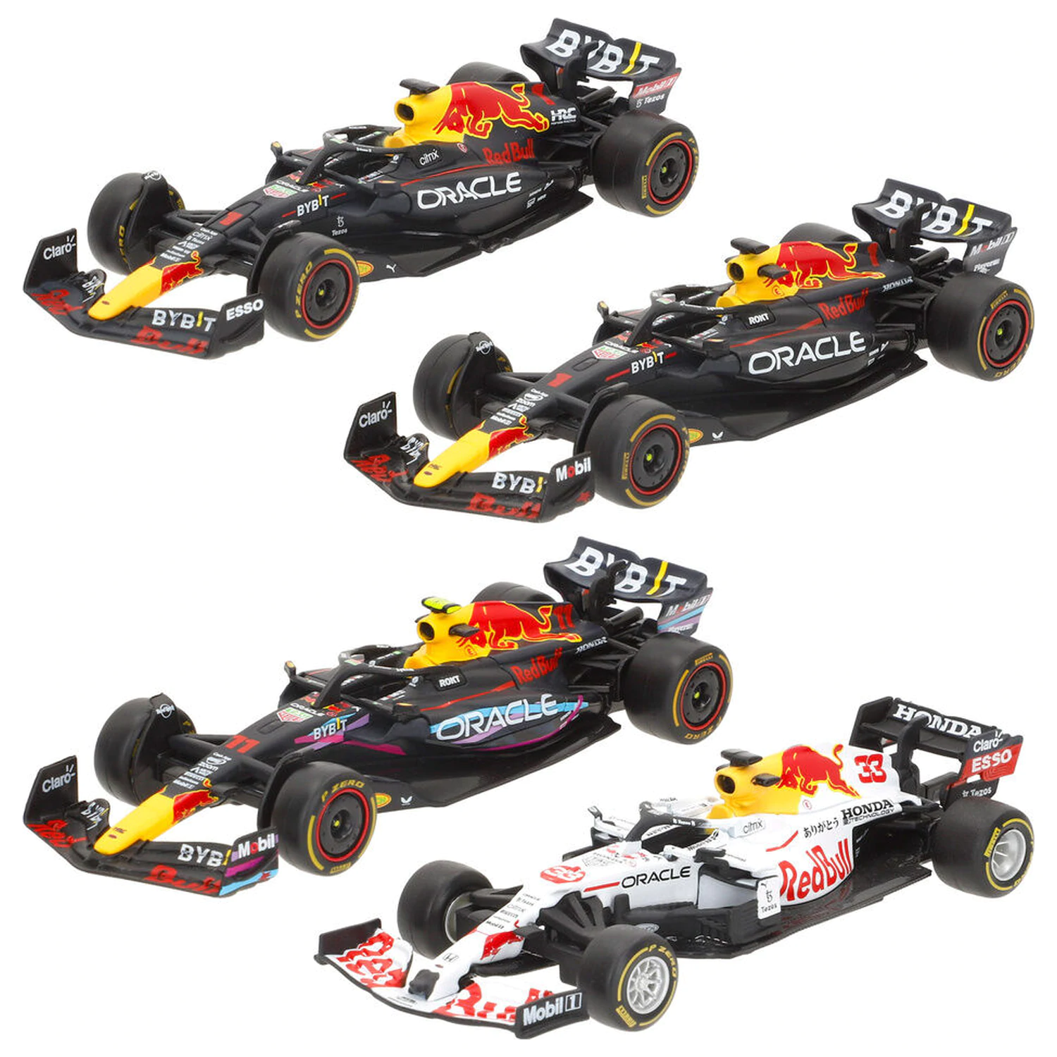 F1 Red Bull metalno pakiranje 4 automobila fotografija proizvoda