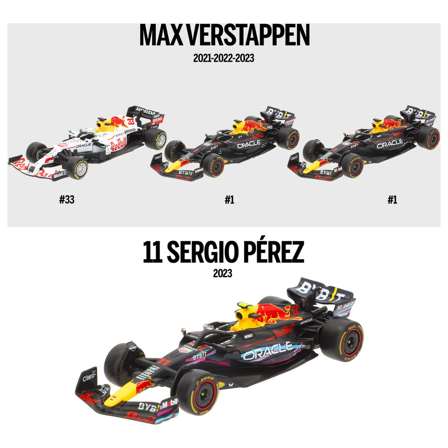 F1 Red Bull metalno pakiranje 4 automobila fotografija proizvoda