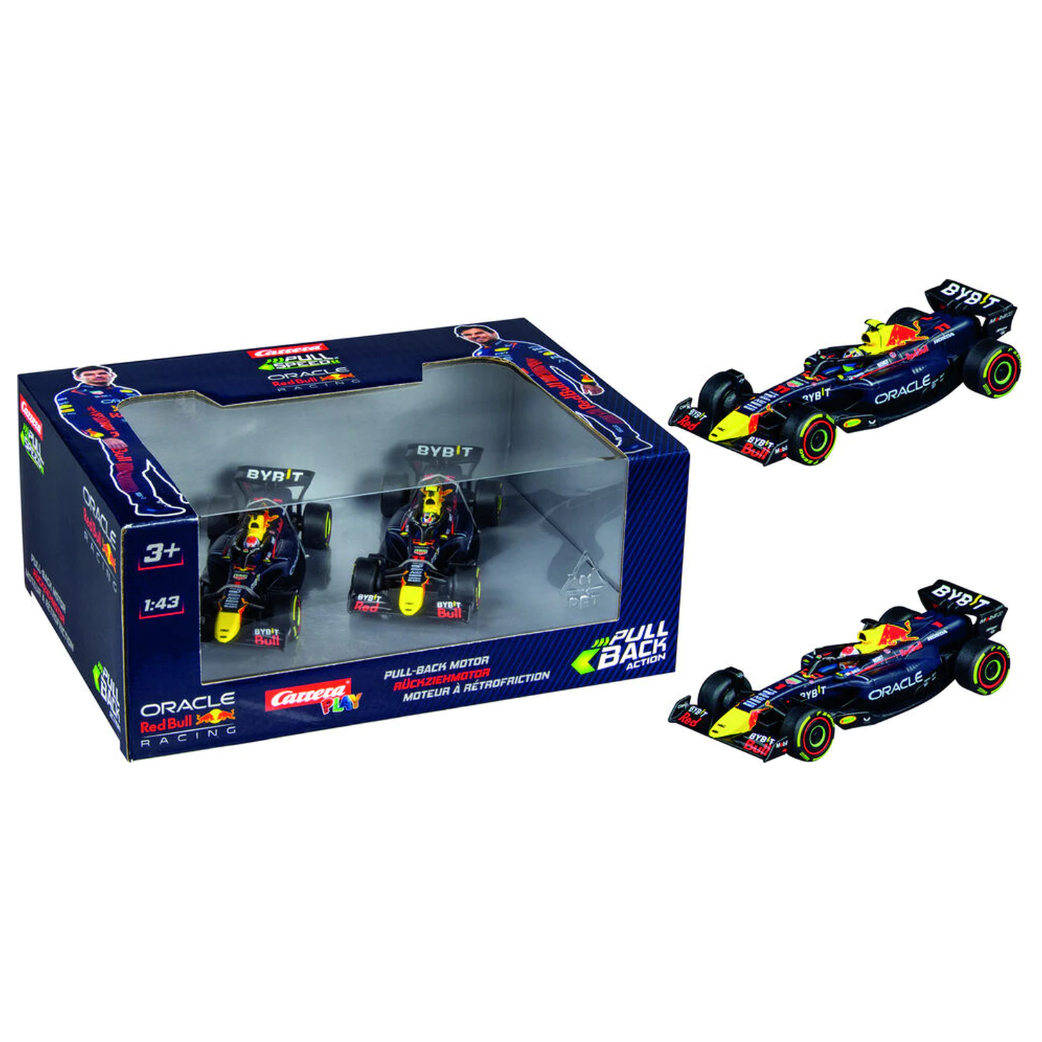 F1 Red Bull Double Action pakiranje od 2 autića na potezanje fotografija proizvoda