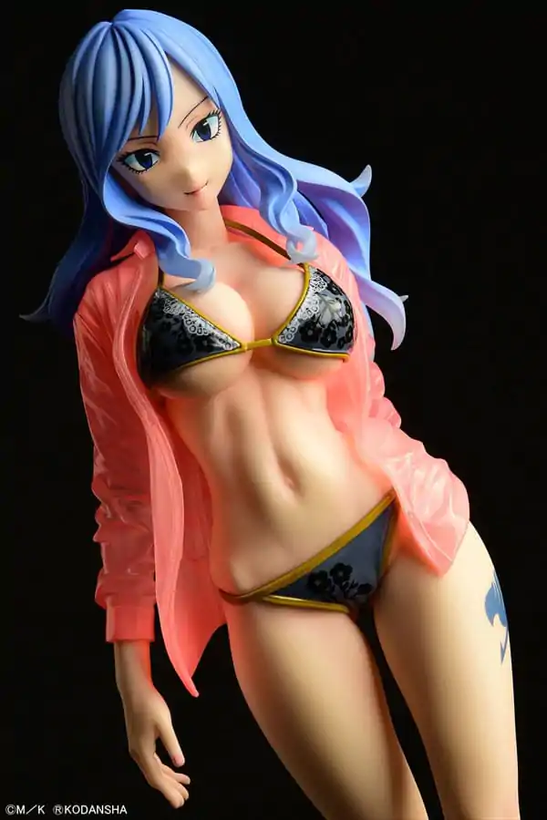 Fairy Tail kip 1/6 Jubia Lokser Gravure_Stylesee-through mokra majica Black Bikini!! 25 cm fotografija proizvoda