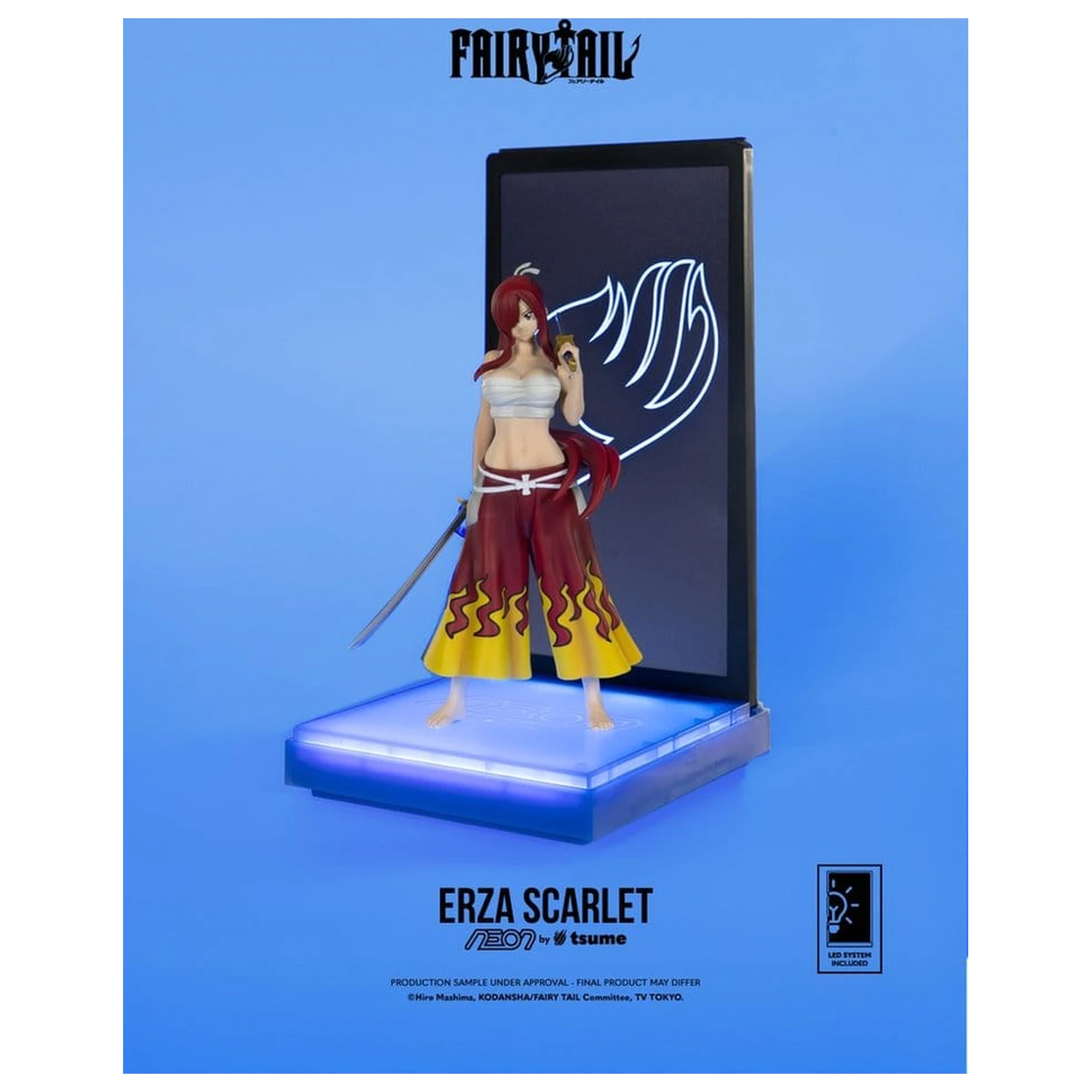 Fairy Tail Neonska figura 1/9 Erza Scarlet 25 cm fotografija proizvoda