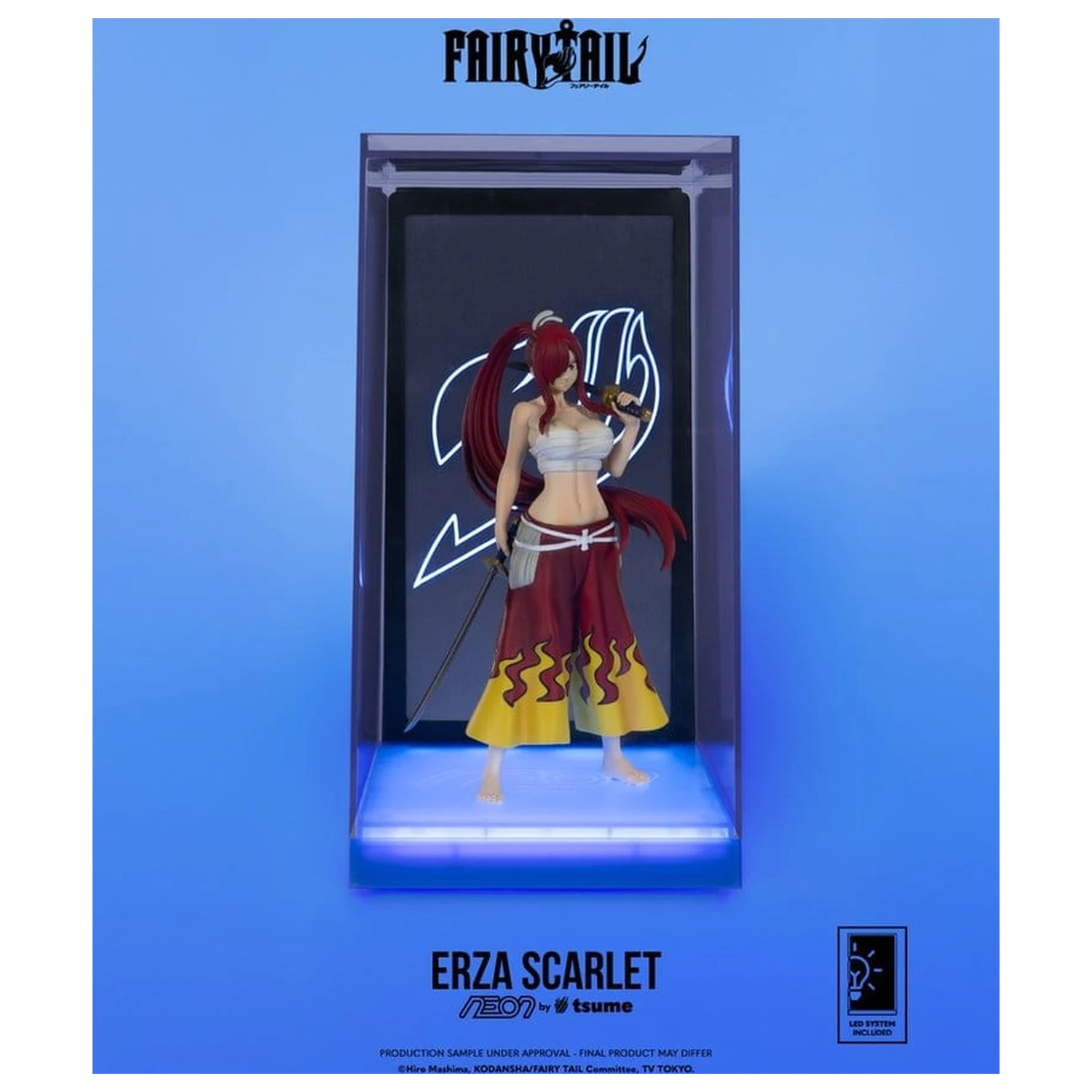 Fairy Tail Neonska figura 1/9 Erza Scarlet 25 cm fotografija proizvoda