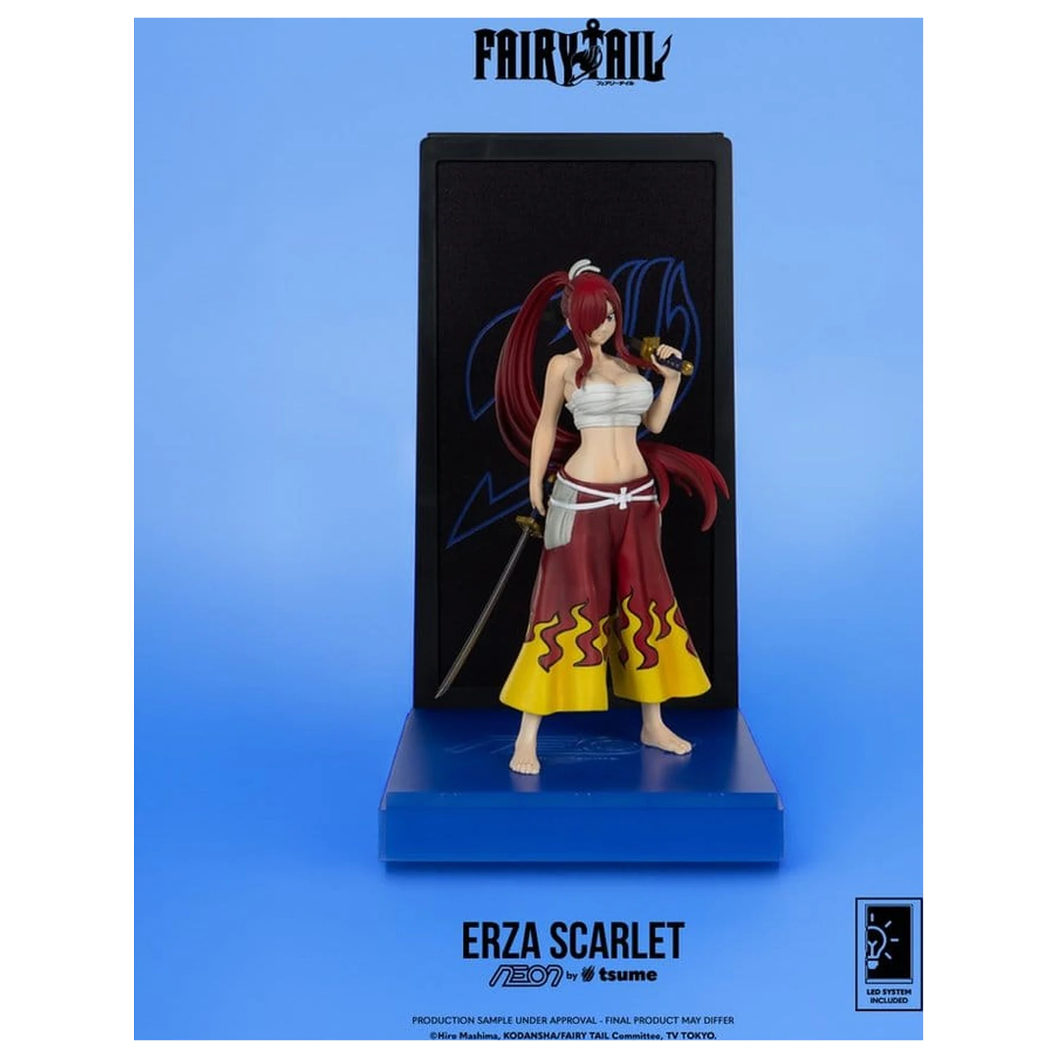 Fairy Tail Neonska figura 1/9 Erza Scarlet 25 cm fotografija proizvoda