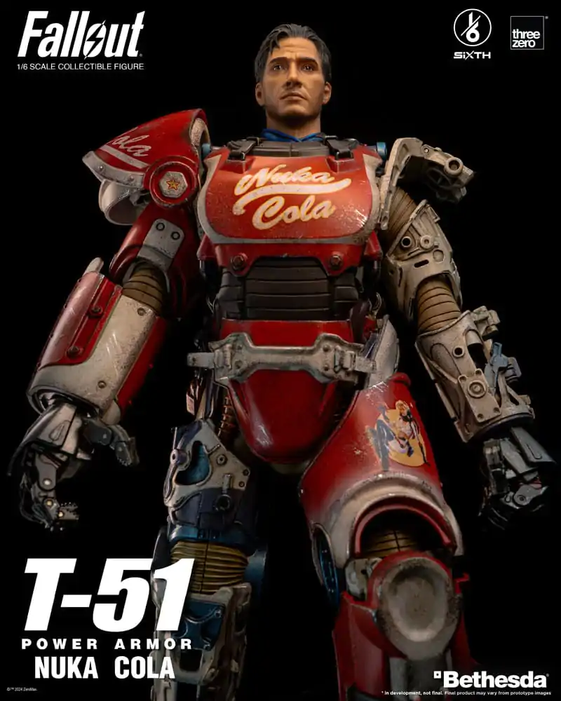 Fallout akcijska figura 1/6 T-51 Nuka Cola Power Armor 37 cm fotografija proizvoda