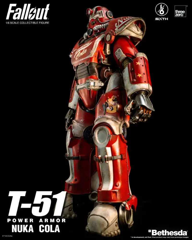 Fallout akcijska figura 1/6 T-51 Nuka Cola Power Armor 37 cm fotografija proizvoda