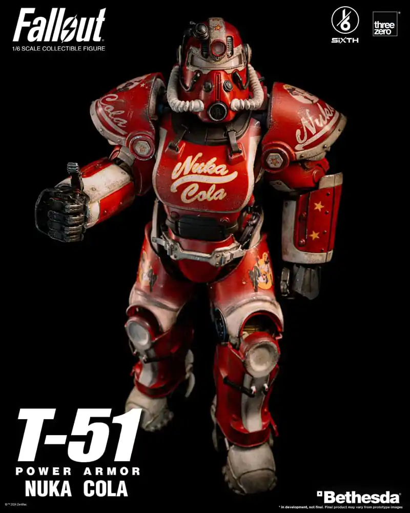 Fallout akcijska figura 1/6 T-51 Nuka Cola Power Armor 37 cm fotografija proizvoda