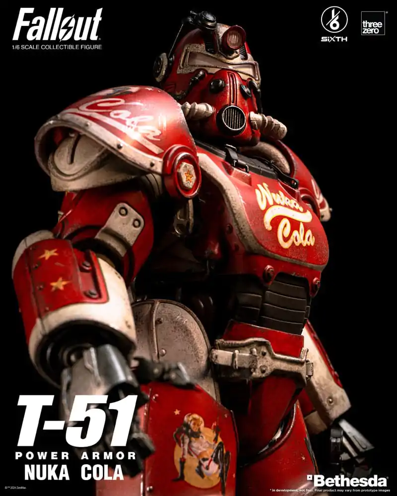 Fallout akcijska figura 1/6 T-51 Nuka Cola Power Armor 37 cm fotografija proizvoda