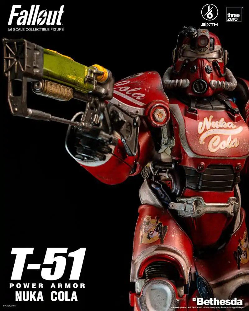 Fallout akcijska figura 1/6 T-51 Nuka Cola Power Armor 37 cm fotografija proizvoda