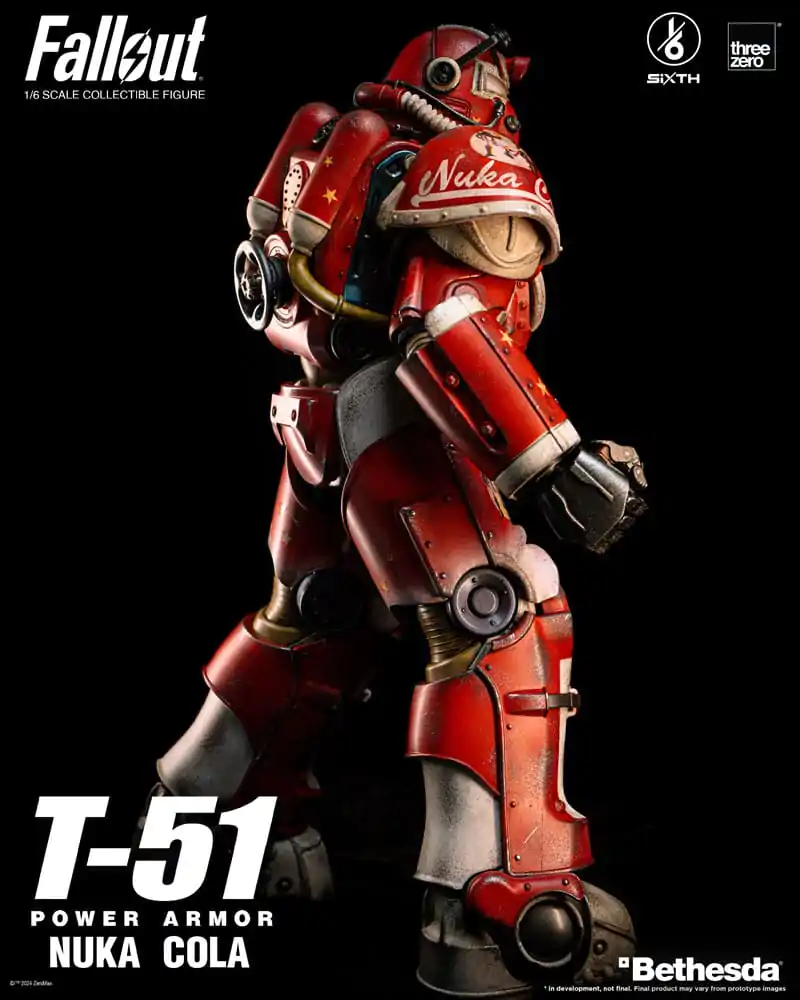 Fallout akcijska figura 1/6 T-51 Nuka Cola Power Armor 37 cm fotografija proizvoda