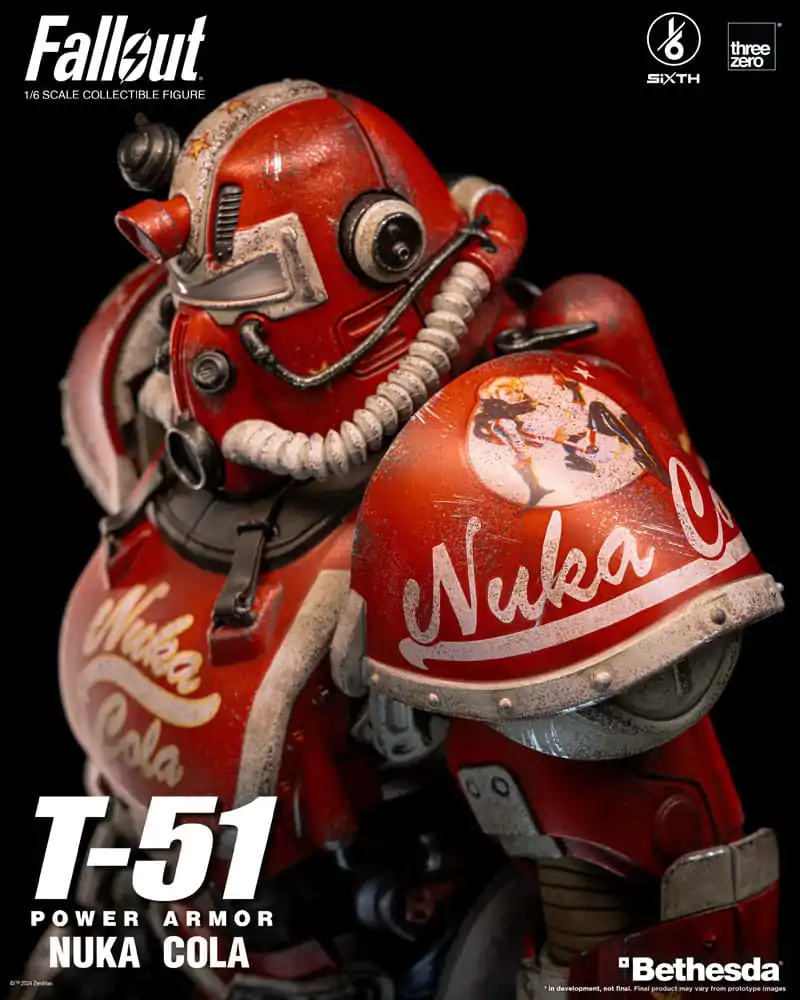 Fallout akcijska figura 1/6 T-51 Nuka Cola Power Armor 37 cm fotografija proizvoda