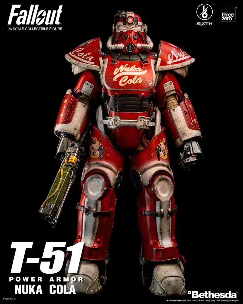 Fallout akcijska figura 1/6 T-51 Nuka Cola Power Armor 37 cm fotografija proizvoda