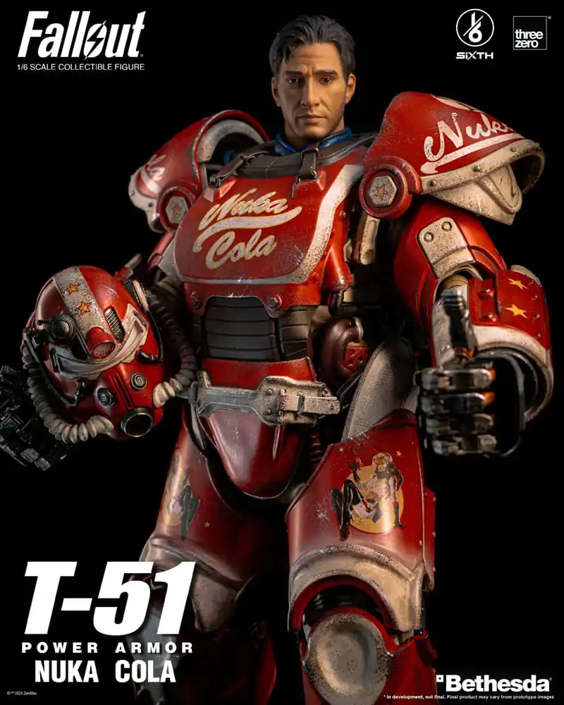 Fallout akcijska figura 1/6 T-51 Nuka Cola Power Armor 37 cm fotografija proizvoda