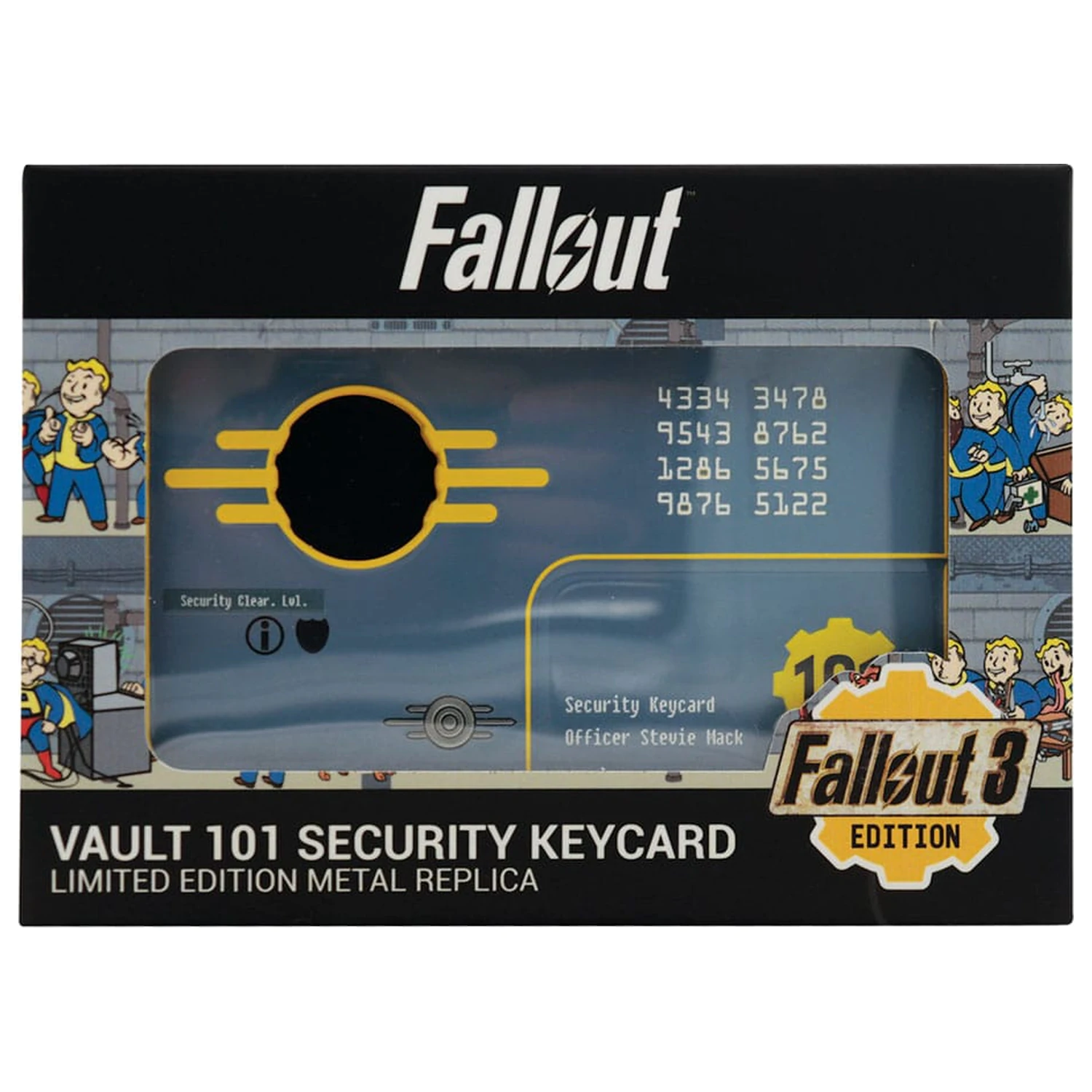 Fallout 3 Replica Vault 101 Sigurnosna ključ-kartica Ograničeno izdanje fotografija proizvoda