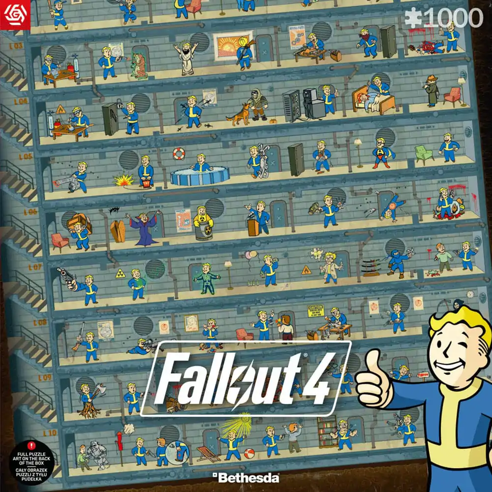 Fallout 4 Puzzle Perk Poster (1000 dijelova) fotografija proizvoda