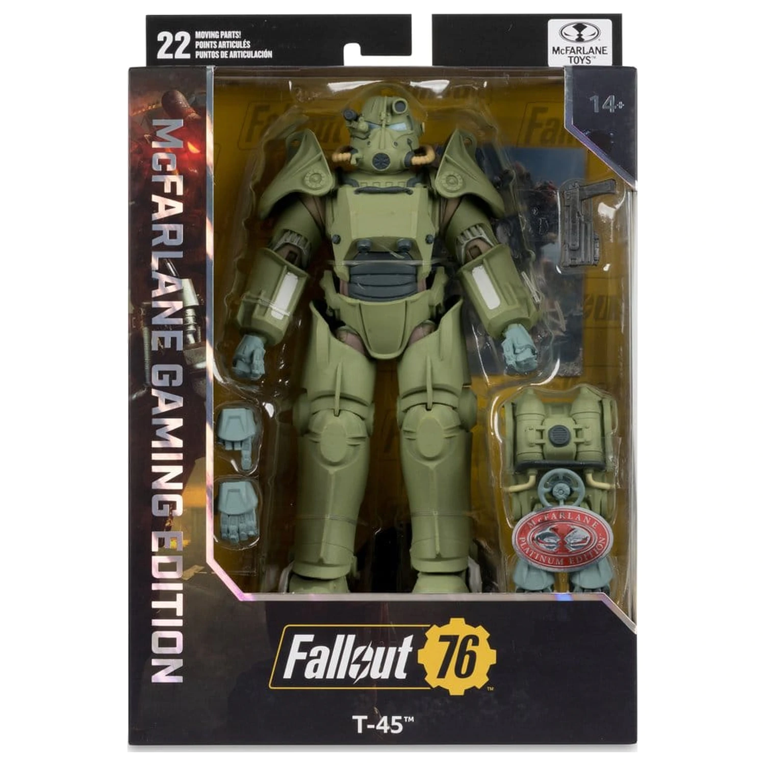 Fallout 76 Gaming Edition Akcijska figura T-45 Military Armor (Red Platinum Edition) 20 cm fotografija proizvoda