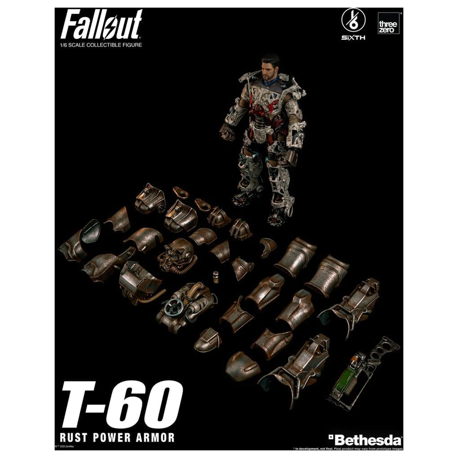Fallout akcijska figura 1/6 T-60 Rust Power Armor fotografija proizvoda