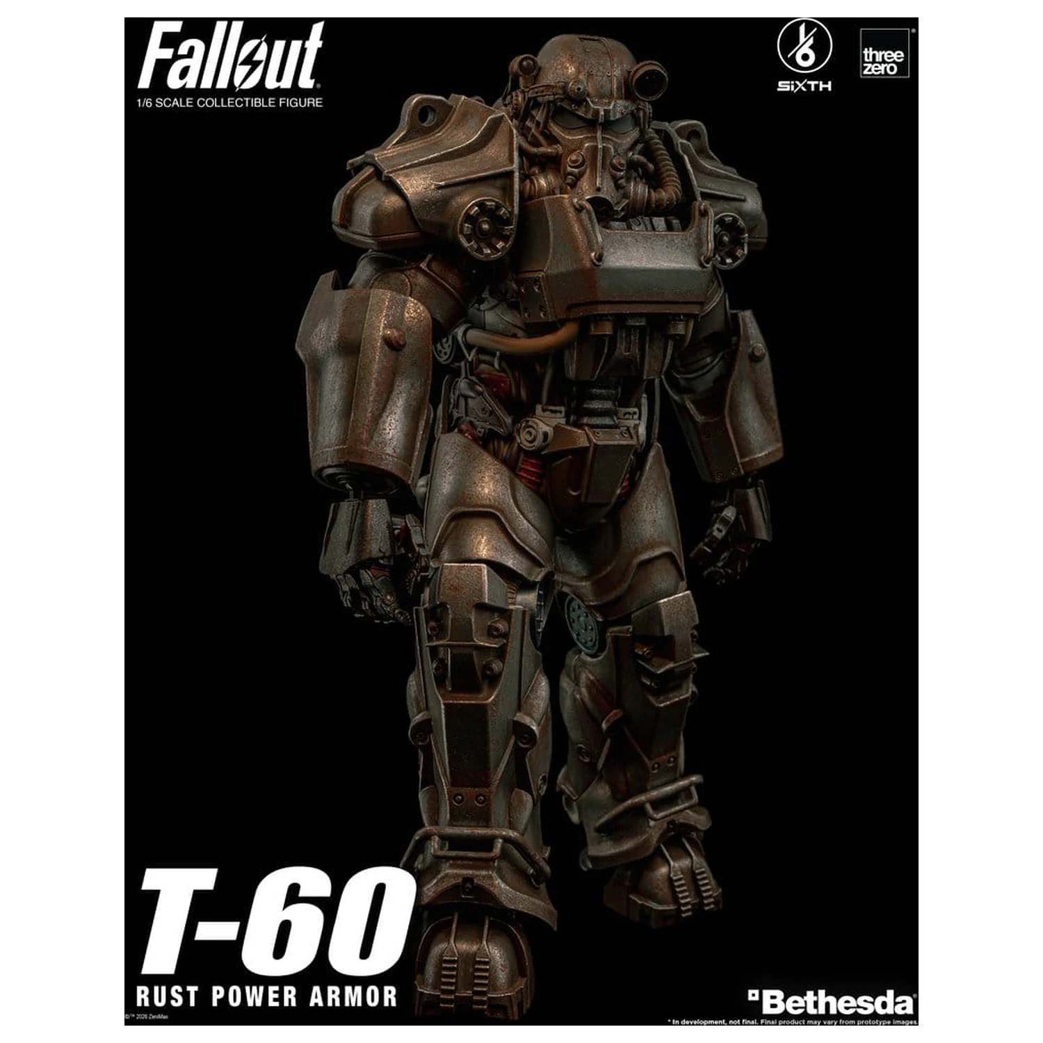 Fallout akcijska figura 1/6 T-60 Rust Power Armor fotografija proizvoda
