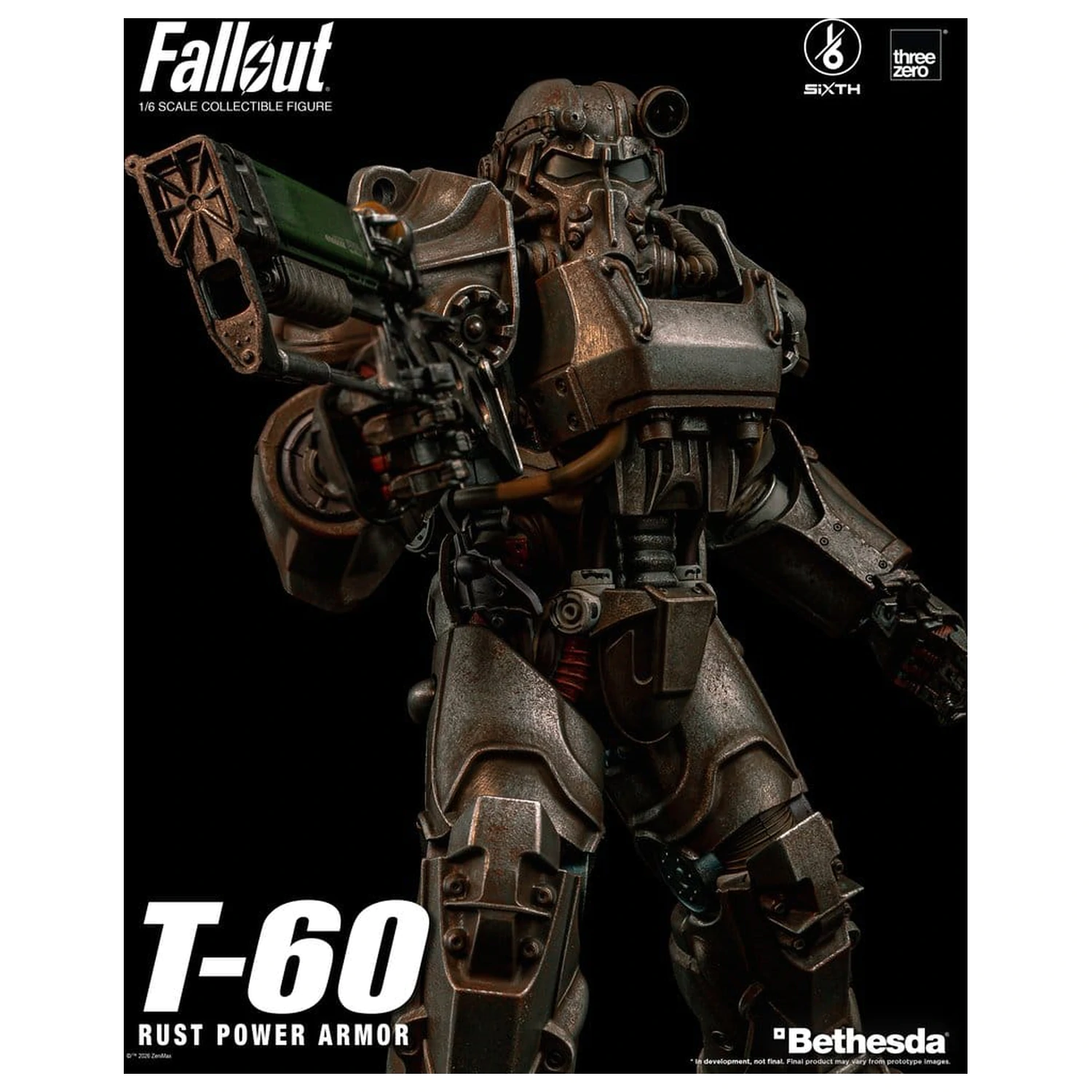 Fallout akcijska figura 1/6 T-60 Rust Power Armor fotografija proizvoda