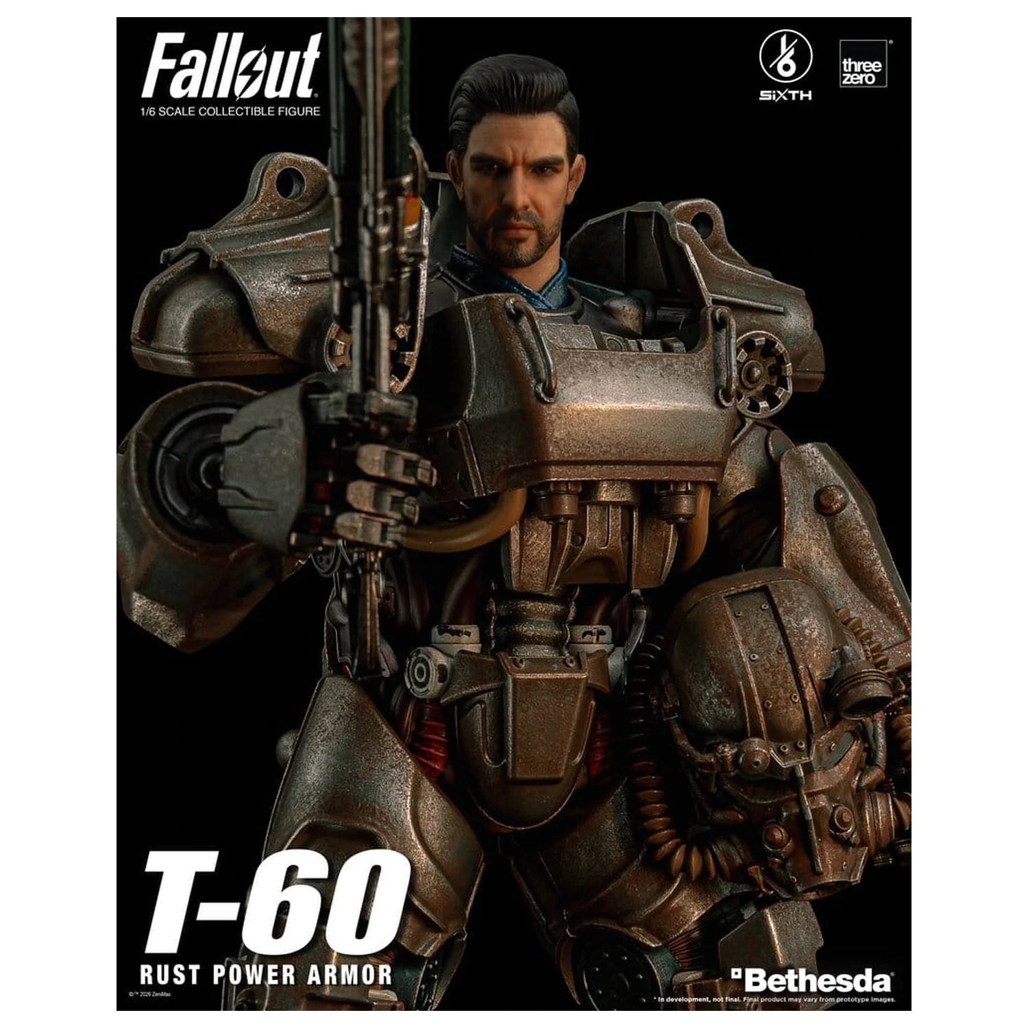 Fallout akcijska figura 1/6 T-60 Rust Power Armor fotografija proizvoda