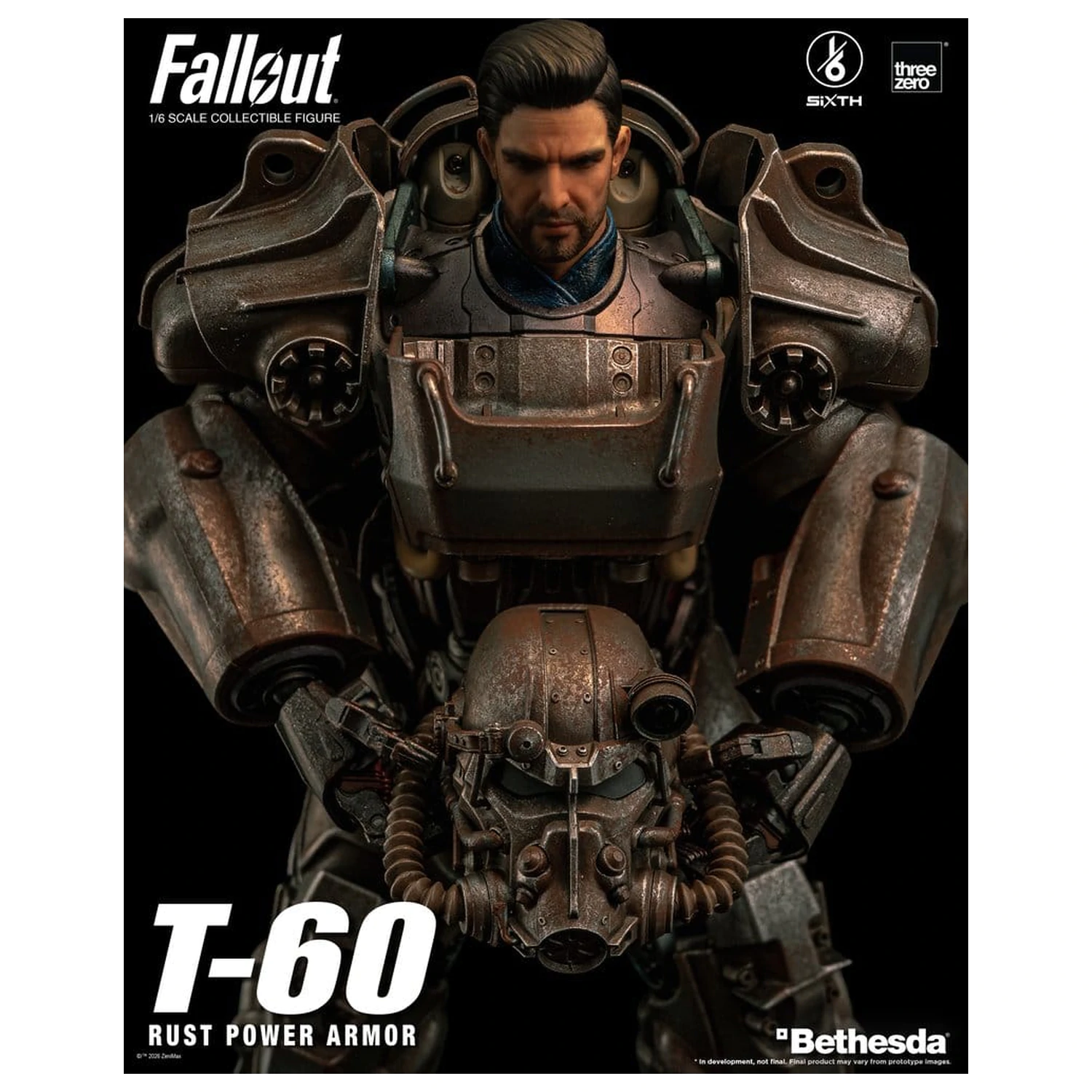 Fallout akcijska figura 1/6 T-60 Rust Power Armor fotografija proizvoda