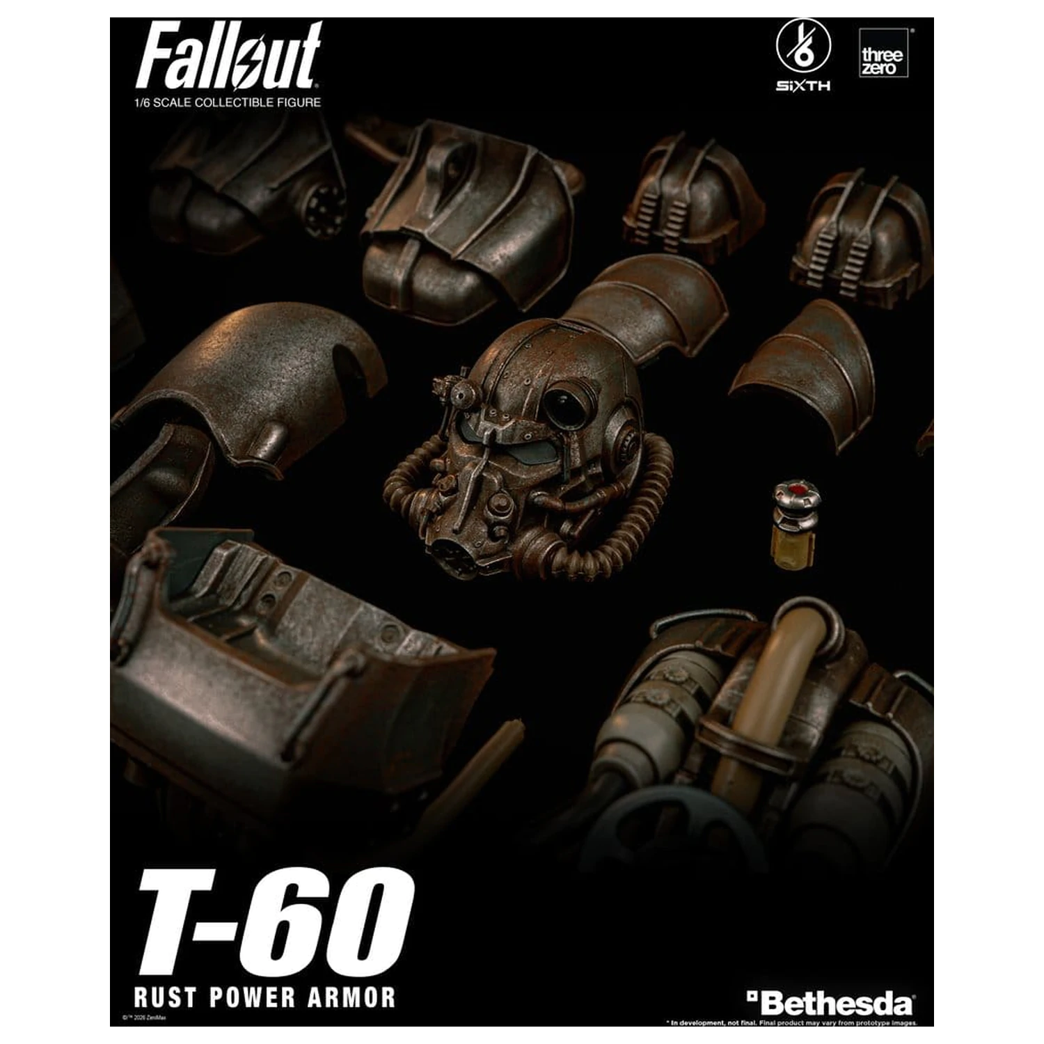 Fallout akcijska figura 1/6 T-60 Rust Power Armor fotografija proizvoda