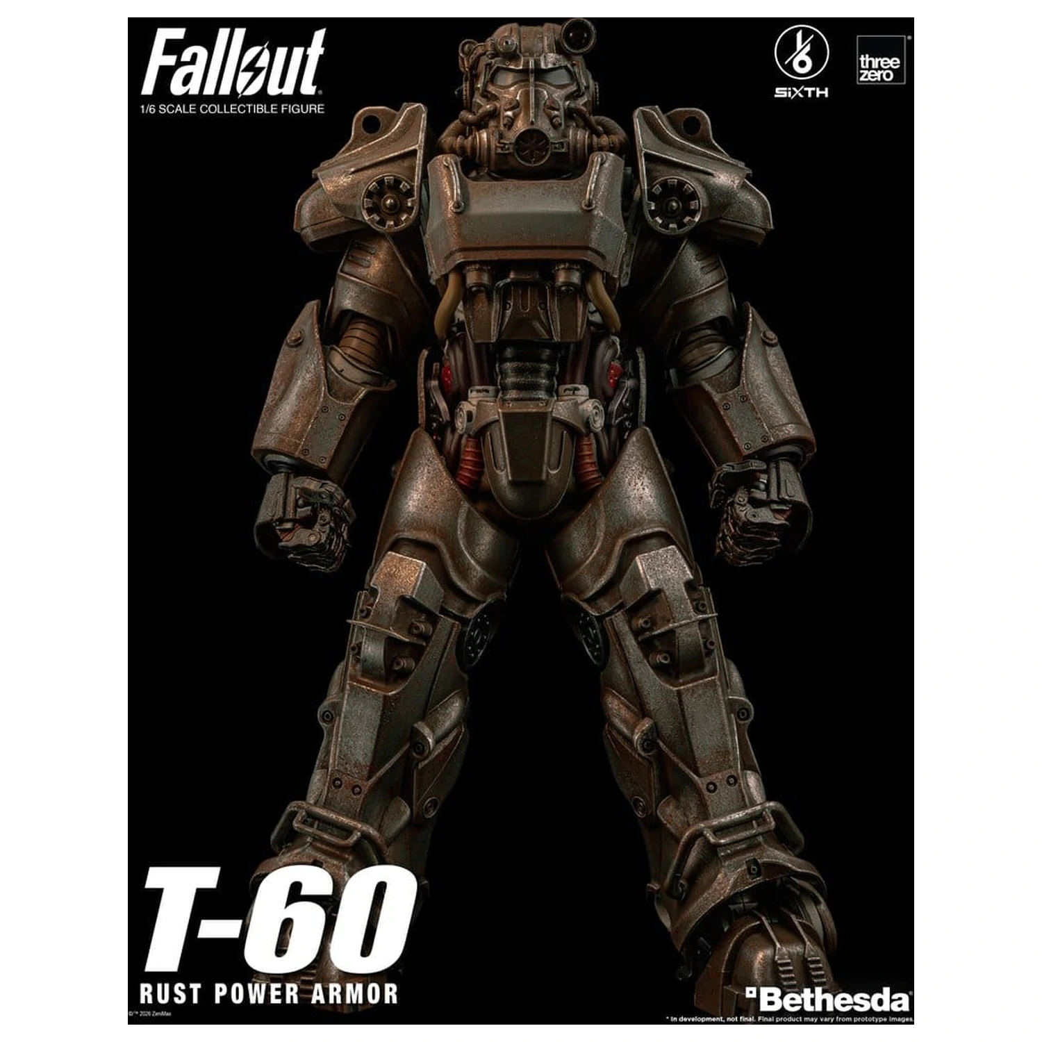 Fallout akcijska figura 1/6 T-60 Rust Power Armor fotografija proizvoda