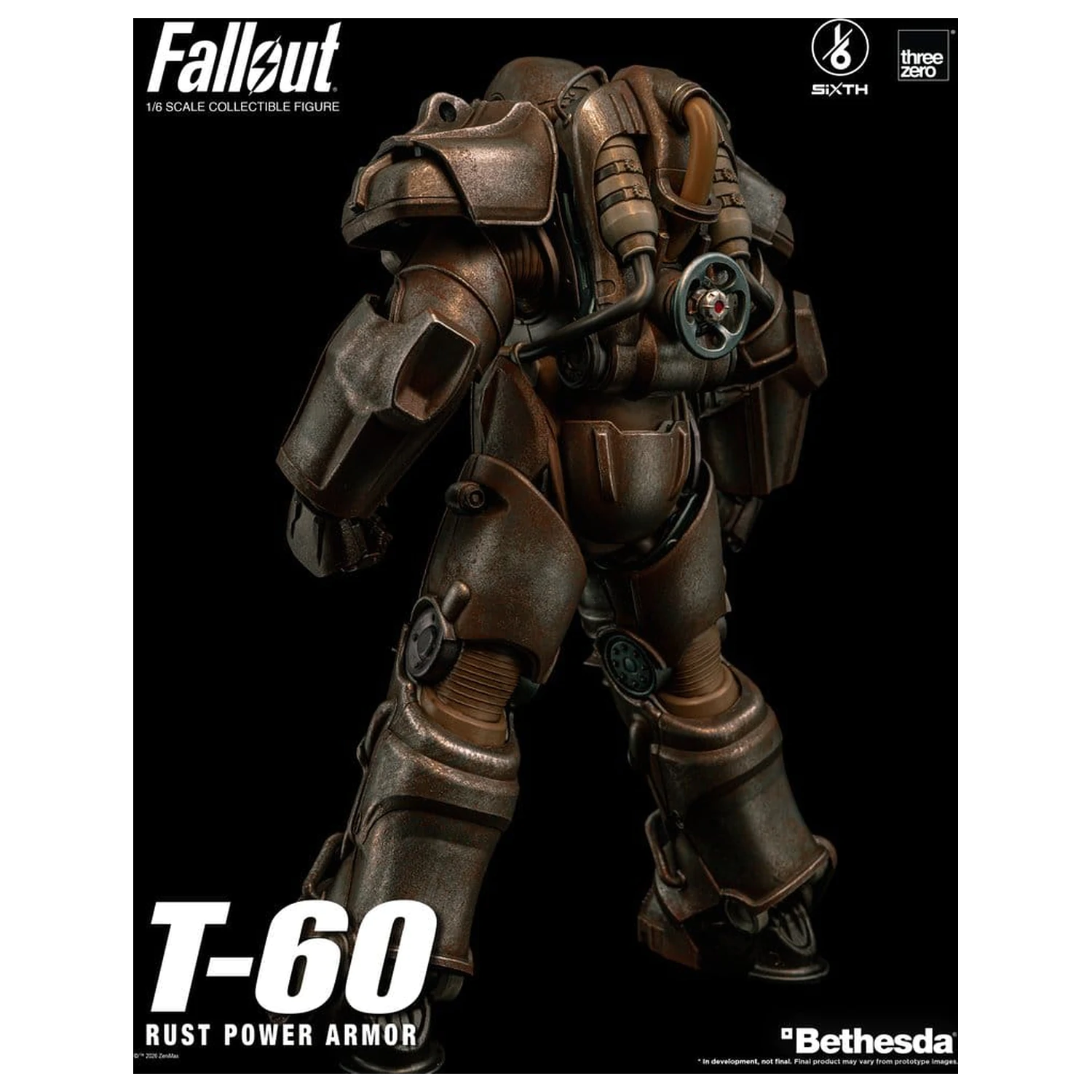 Fallout akcijska figura 1/6 T-60 Rust Power Armor fotografija proizvoda