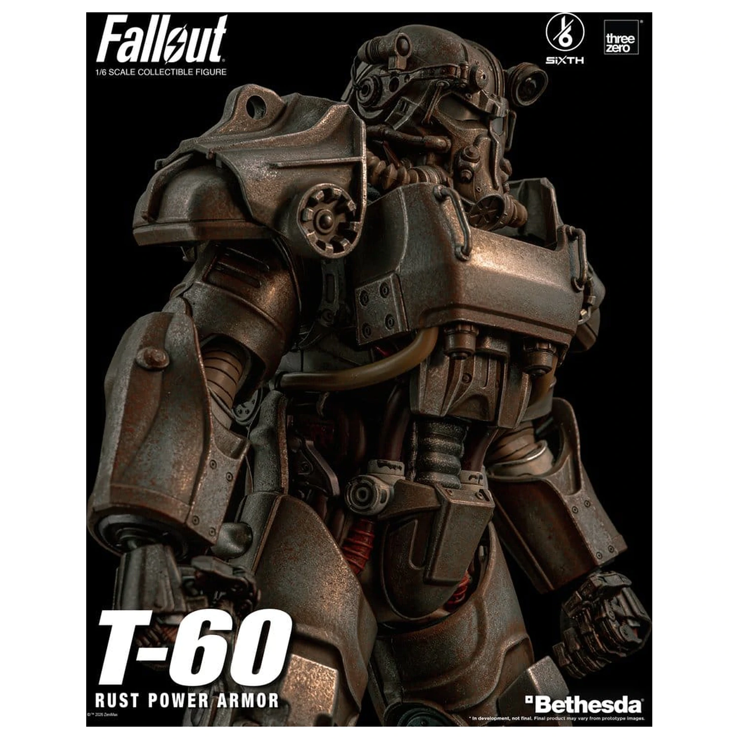 Fallout akcijska figura 1/6 T-60 Rust Power Armor fotografija proizvoda