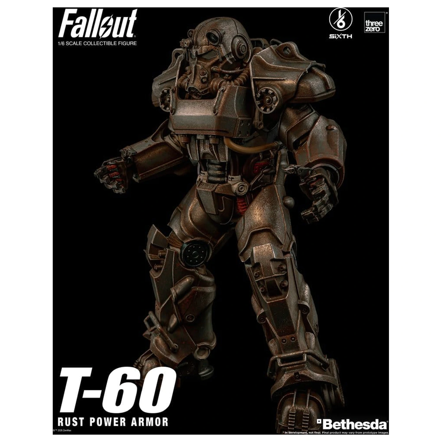 Fallout akcijska figura 1/6 T-60 Rust Power Armor fotografija proizvoda