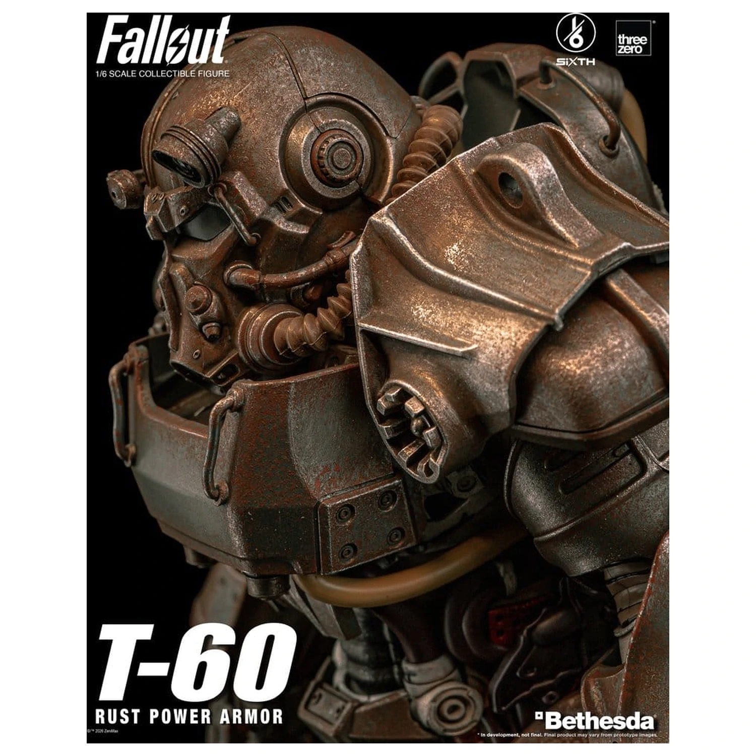 Fallout akcijska figura 1/6 T-60 Rust Power Armor fotografija proizvoda