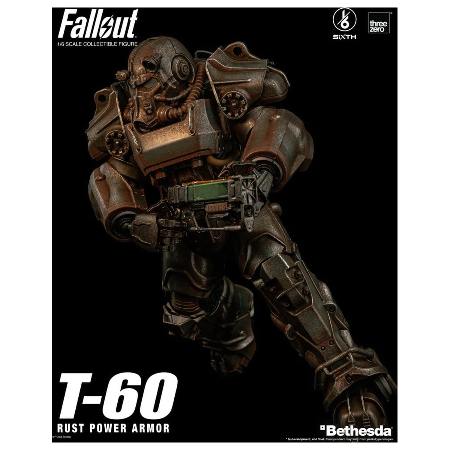 Fallout akcijska figura 1/6 T-60 Rust Power Armor fotografija proizvoda