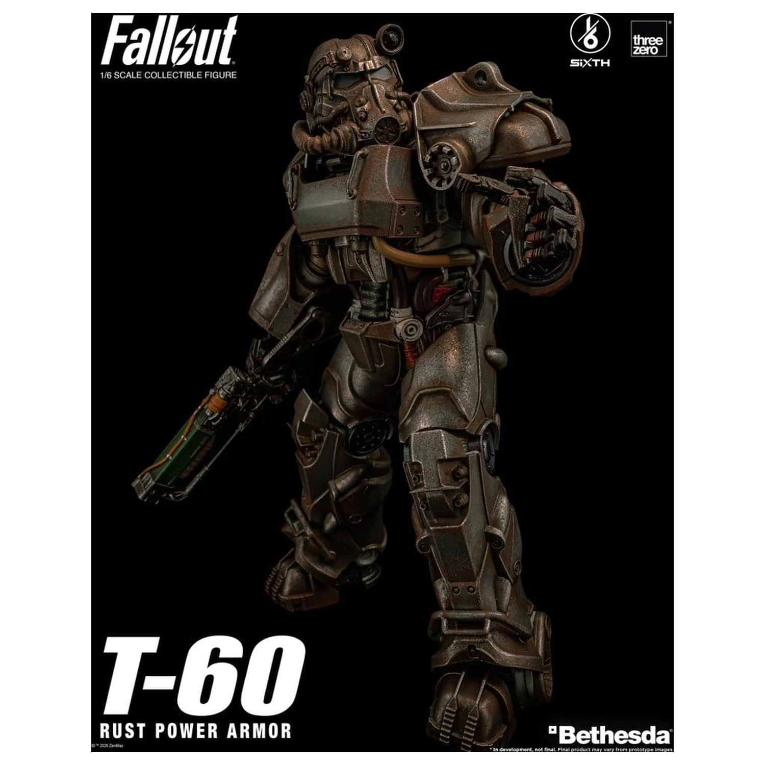 Fallout akcijska figura 1/6 T-60 Rust Power Armor fotografija proizvoda