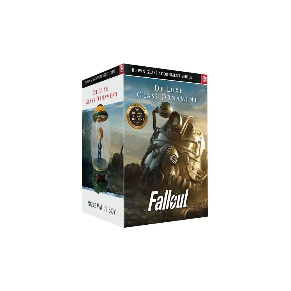 Fallout Ukras od puhanog stakla Serija Kip Nuke Vault Boy 17 cm fotografija proizvoda