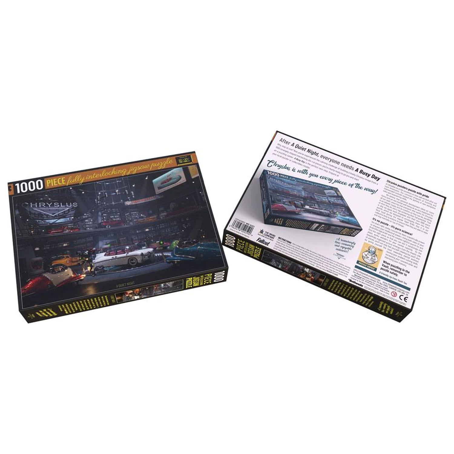 Fallout Chryslus Showroom Jigsaw Puzzle A Quiet Night (1000 komada) fotografija proizvoda