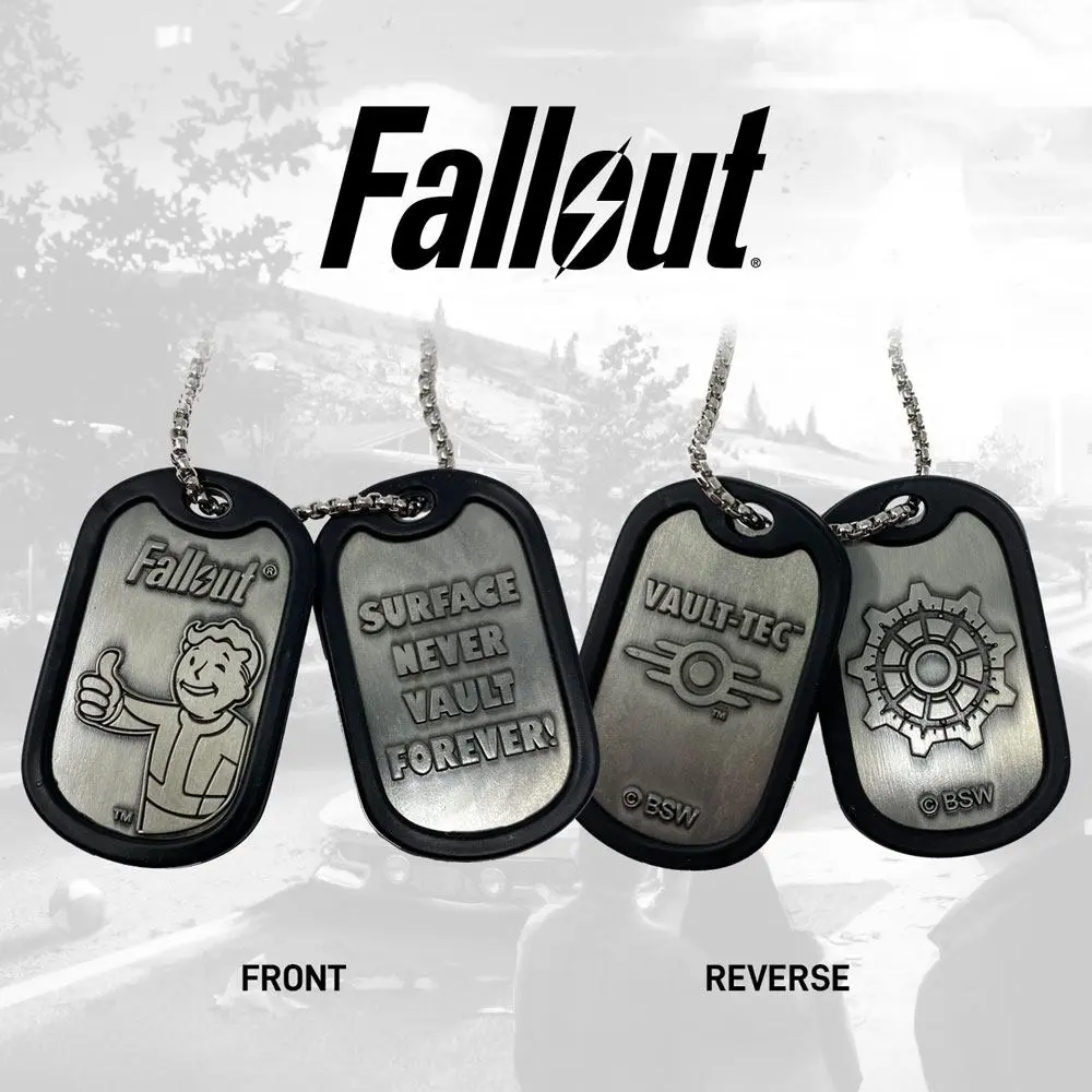 Fallout vojne pločice s lančićem od kuglica Logo fotografija proizvoda