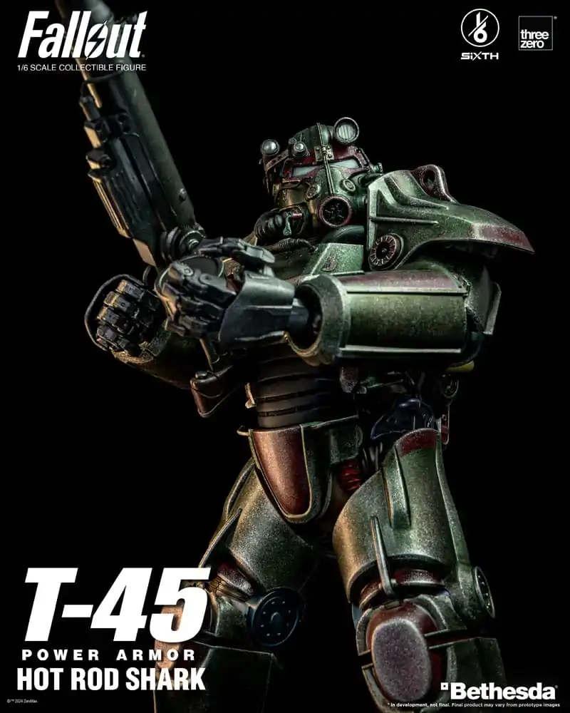 Fallout FigZero akcijska figura 1/6 T-45 Hot Rod Shark Power Armor 37 cm fotografija proizvoda