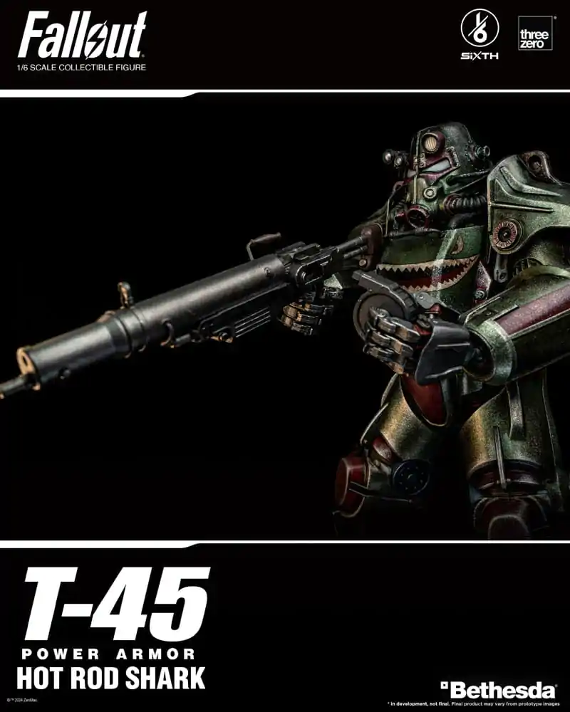 Fallout FigZero akcijska figura 1/6 T-45 Hot Rod Shark Power Armor 37 cm fotografija proizvoda