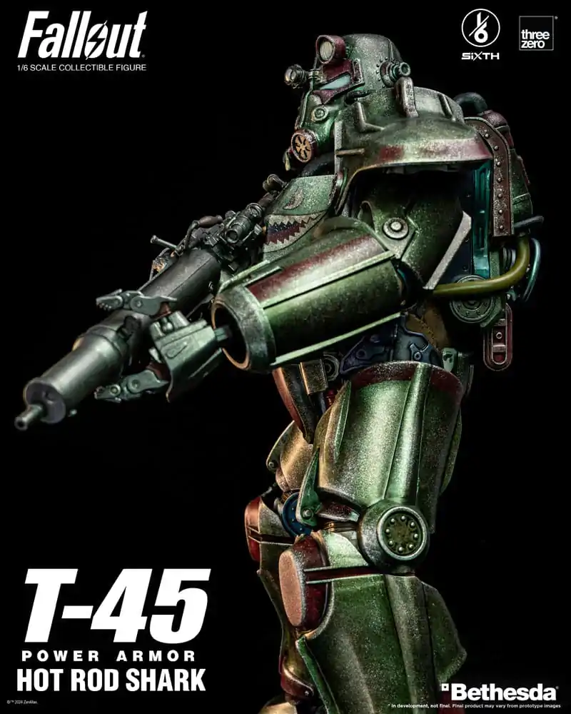 Fallout FigZero akcijska figura 1/6 T-45 Hot Rod Shark Power Armor 37 cm fotografija proizvoda